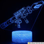 Lampe Fortnite 3D Lance-Roquettes - Effet LED