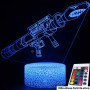 Lampe Fortnite 3D Lance-Roquettes - Effet LED