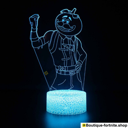 Lampe Fortnite 3D Monsieur Tomate - Effet LED