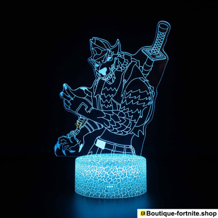 Lampe Fortnite 3D Lycan Loup-Garou - Effet LED