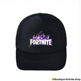 Casquette Fortnite Noire avec Logo - Enfant & Adulte