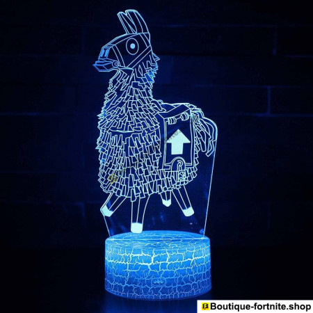 Lampe Fortnite 3D Lama - Lumière LED Multicolore