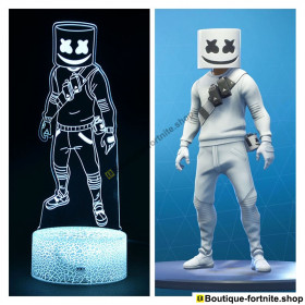 Lampe Fortnite 3D Marshmello - Skin Épique